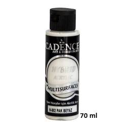 CADENCE H-002 Farba hybrydowa matowa 70ml BIAŁA CZYSTA / HYBRID PURE WHITE